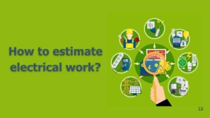 How to estimate electrical work