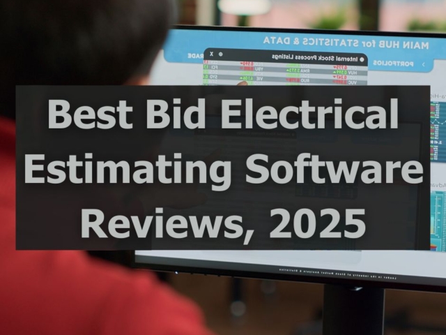 Best Bid Electrical Estimating Software Reviews, 2025