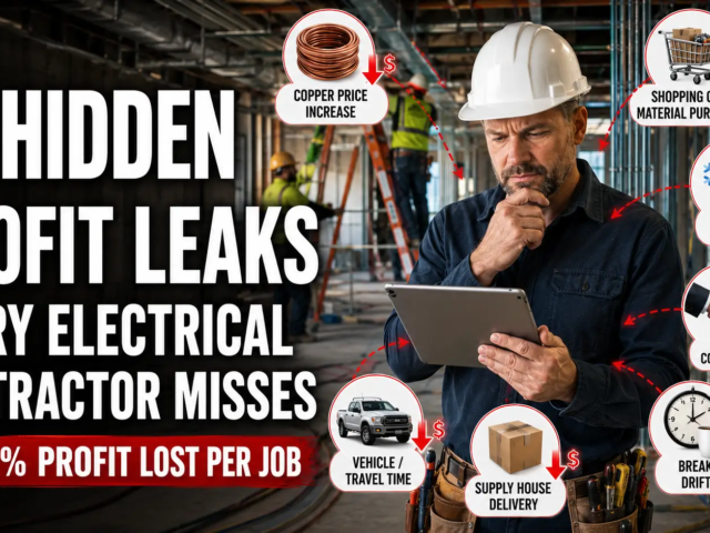 7 Invisible Places Electrical Contractors Lose 3–12% Profit Per Job