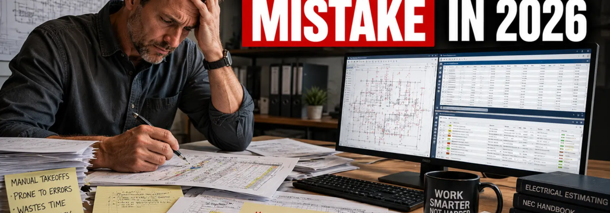 Electrical estimator using modern estimating software instead of spreadsheets