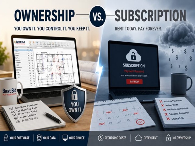 Electrical Estimating Software Ownership vs. Subscription: The 2026 ROI Guide