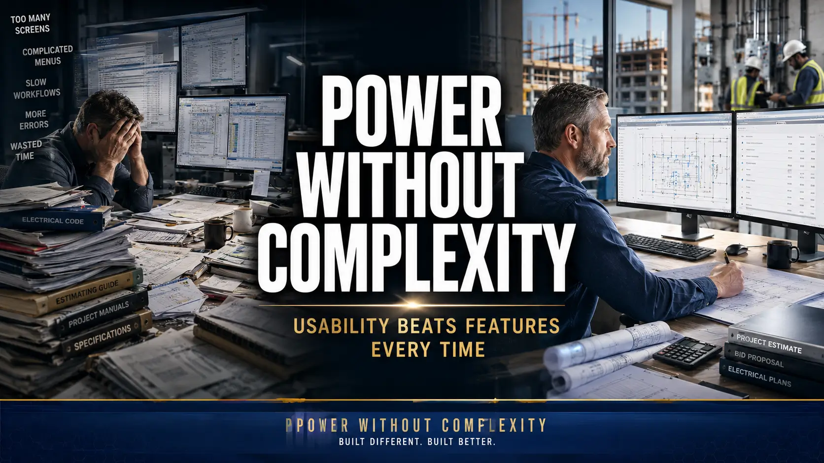 Why Complexity Kills Electrical Estimating Software, What Usability Really Means