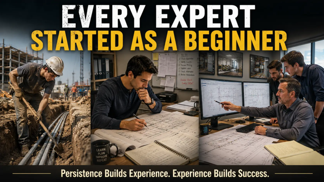 Professional electrical estimating workflow and bid preparation