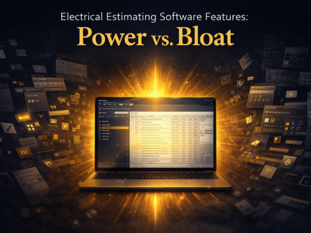 Electrical Estimating Software Features: Power vs. Bloat | Steve Griffin