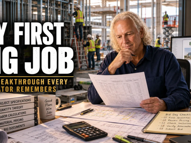 The First Time I Won a Big Job — The Breakthrough Every Estimator Remembers