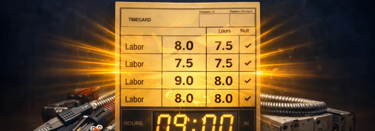 Electrical estimating labor units for accurate project bids