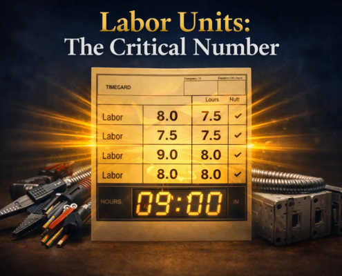 Electrical estimating labor units for accurate project bids