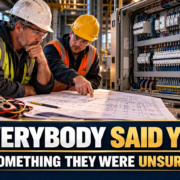 Industrial Blueprint Collaboration Electrical contractor learning to handle an unfamiliar industrial project