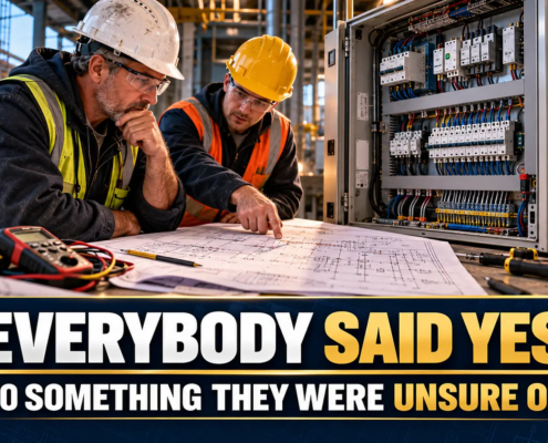 Electrical contractor learning to handle an unfamiliar industrial project