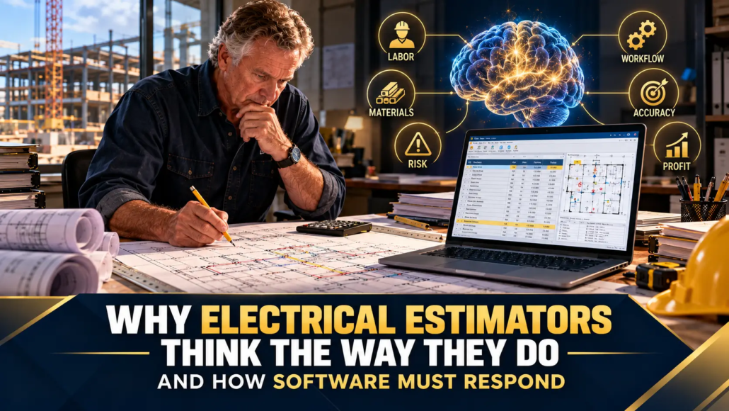 Why Electrical Estimators Think the Way They Do — And How Software Must Respond.